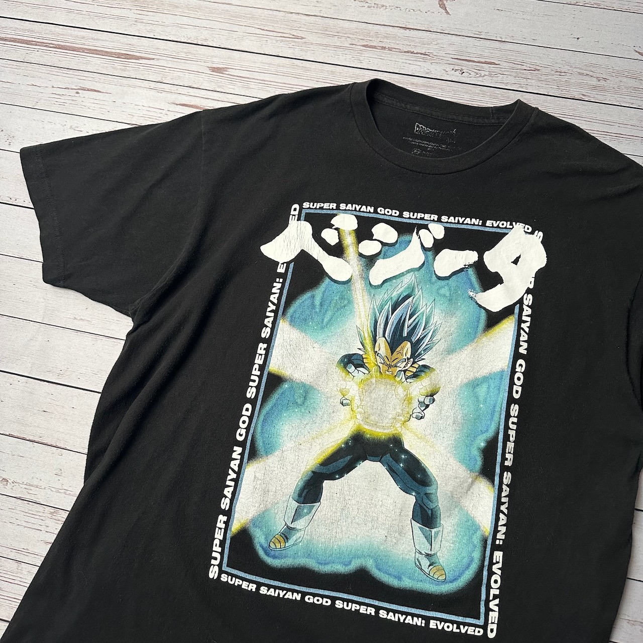 DRAGONBALL ドラゴンボール ベジータ アニメT Tシャツ ビッグサイズ 黒 古着