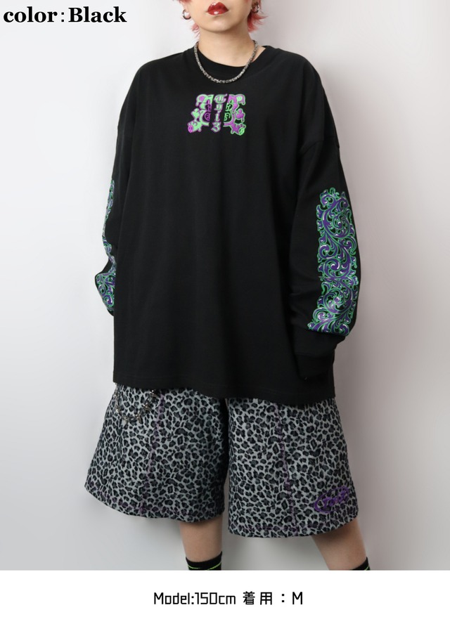DoroDoro Long sleeve T-shirt（ドロドロ ロング スリーブ ティーシャツ)【Black】