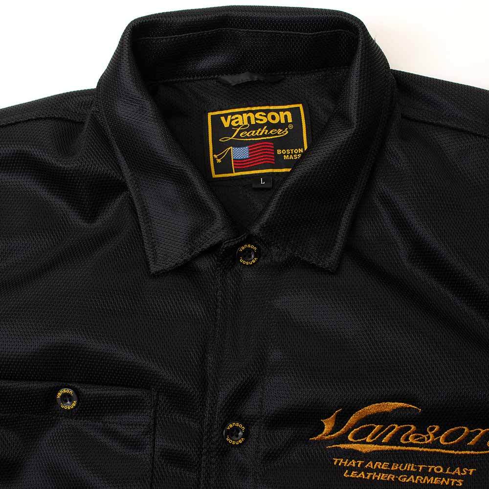 TVS2605S メッシュワークシャツ | vansonleathers
