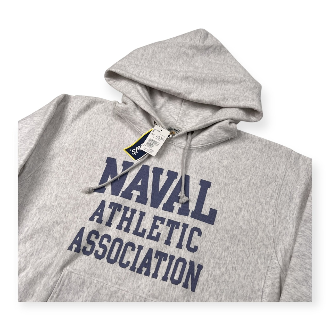 タグ付き 未使用品 PHERROW'S フェローズ プリント プルオーバー スウェット パーカー オートミール サイズ M /杢ライトグレー/日本製