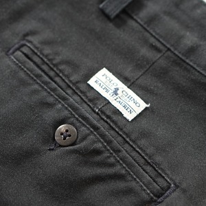90s Polo by Ralph Lauren POLO CHINO ANDREW "made in USA" black W38L32 古着