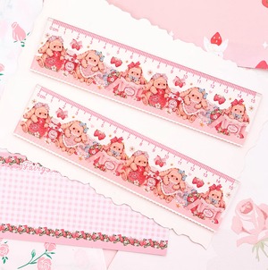 M615.三渡文創 草莓女巫 マスキングテープ PET M615.三渡文創 草莓女巫 マスキングテープ PET M615.三渡文創 草莓