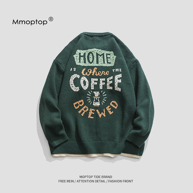 【Mmoptopシリーズ】★セーター★ 2color ニットトップス 男女兼用 メンズ おしゃれ フェイクレイヤード