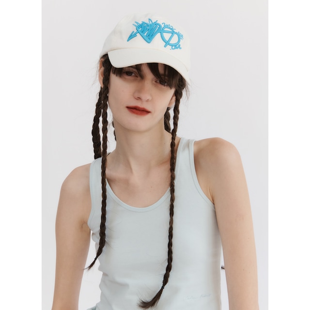 [TheOpen Product] LOVE SYMBOL BALL CAP, WHITE 正規品  韓国ブランド 韓国ファッション 韓国代行 韓国通販 キャップ  帽子