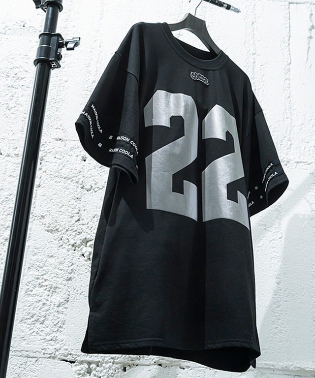 スリーブラインフットボールシャツ (BLACK)　CQ-44085