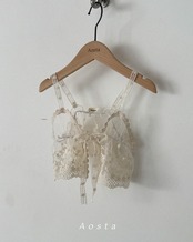 【取寄/韓国直送】Aosta 26/SM レースオープンビスチェ｜夏服｜韓国子供服