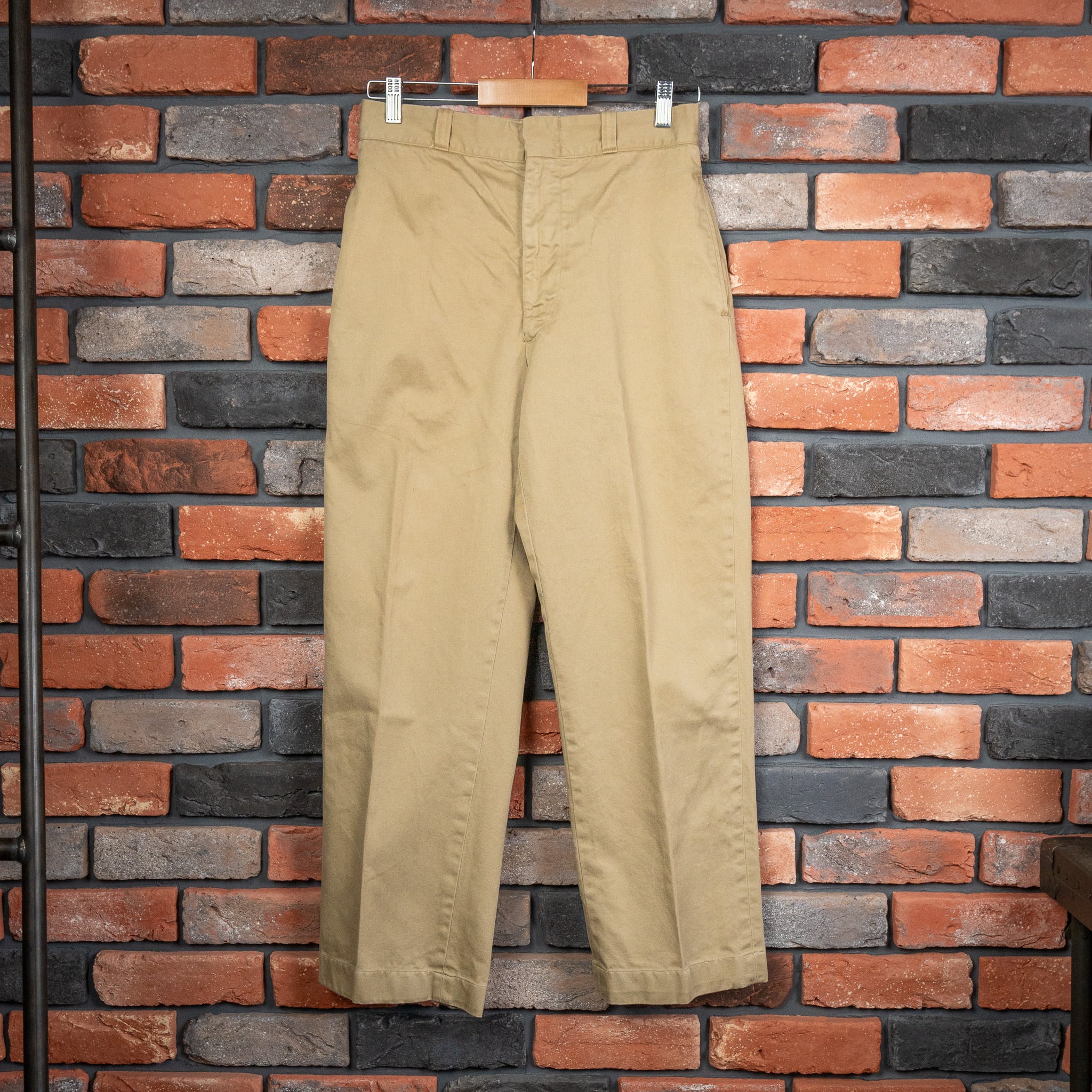W30】U.S.ARMY 70s Chino Trousers 8.2oz Khaki Shade1 W30】U.S.ARMY 70s Chino Trousers 8.2oz Khaki Shade1