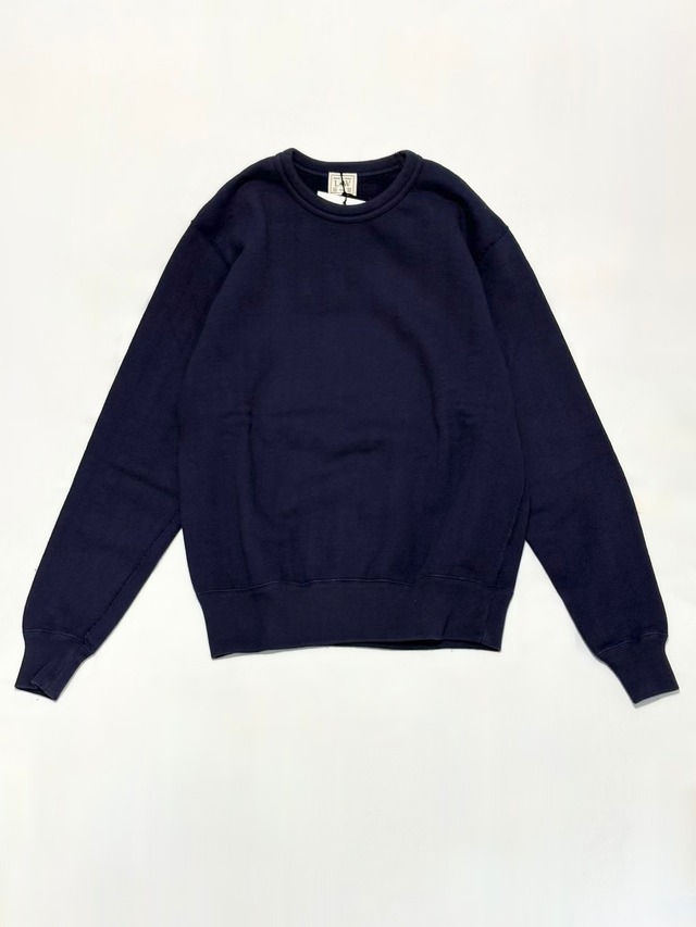 LOOP&WEFT ヴィンテージカノコジャガード裏毛・スウェットシャツ・フレンチネイビー