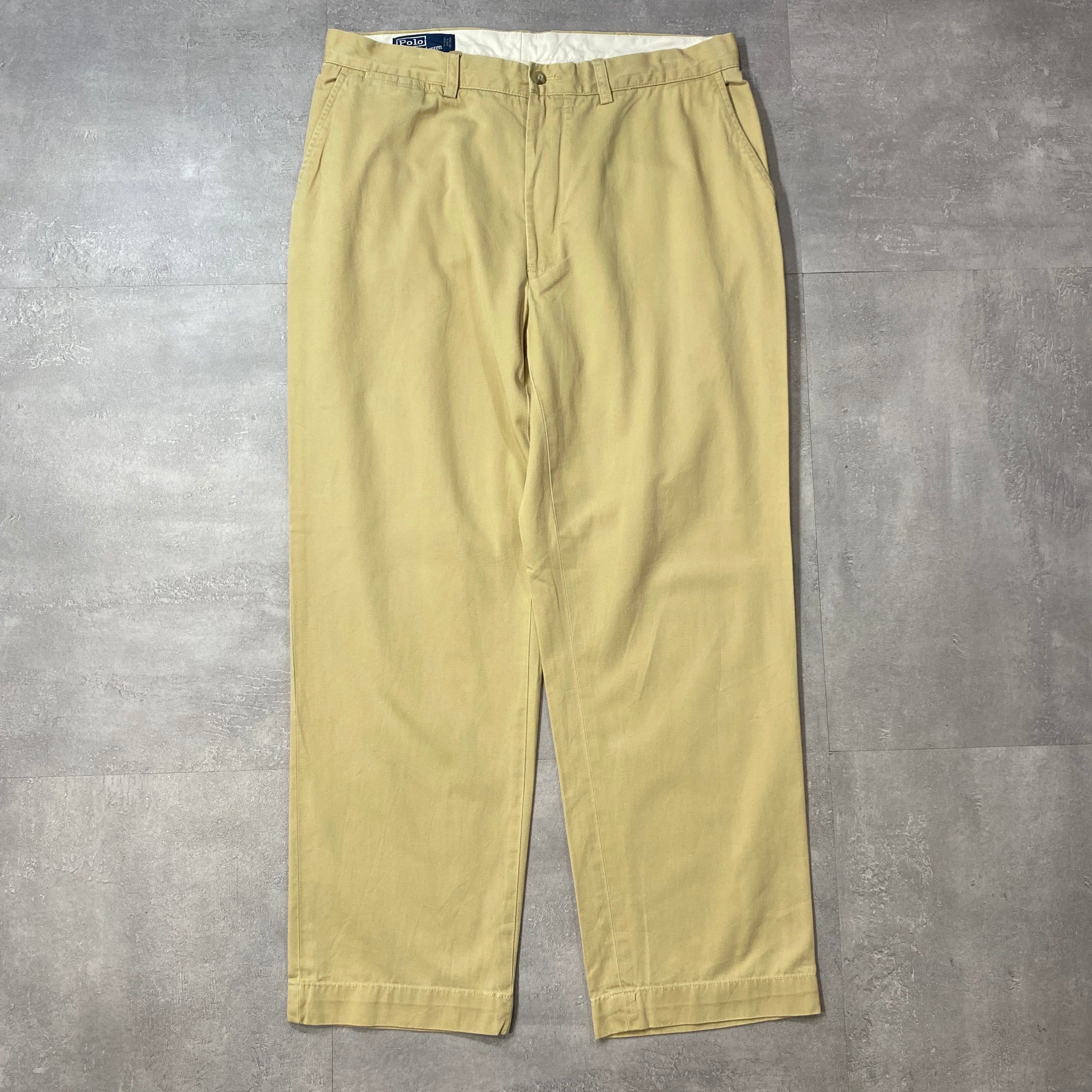 《実寸W35 L28》 Ralph Lauren ラルフローレン チノパン 90年代〜 No.4149