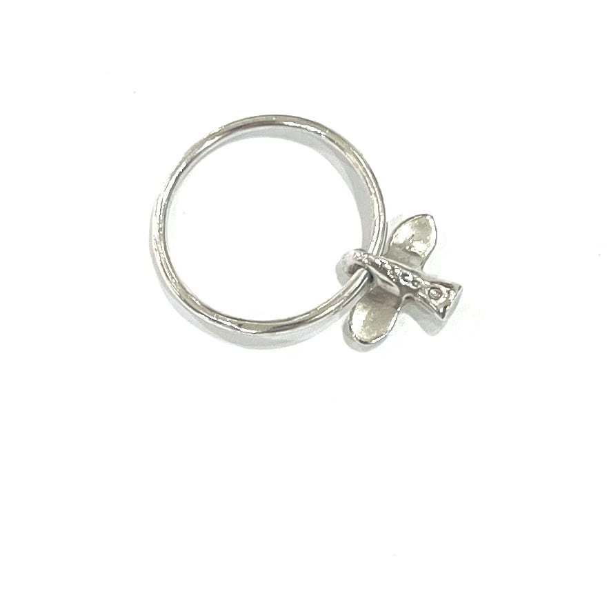 TIFFANY＆CO】T1995 バードクロス リング／シルバー925／ゆらめく