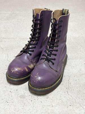 Dr. MARTENS/10 Hole Boots/England製/UK5(23.5cm)/10ホールブ－ツ/パ－プル/ドクタ－マ－チン