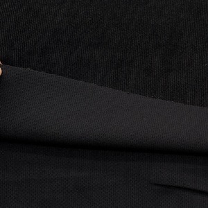 ★TC422◆2.5m◆綿ポリウレタン混弱ストレッチコーデュロイ生地◆ブラック