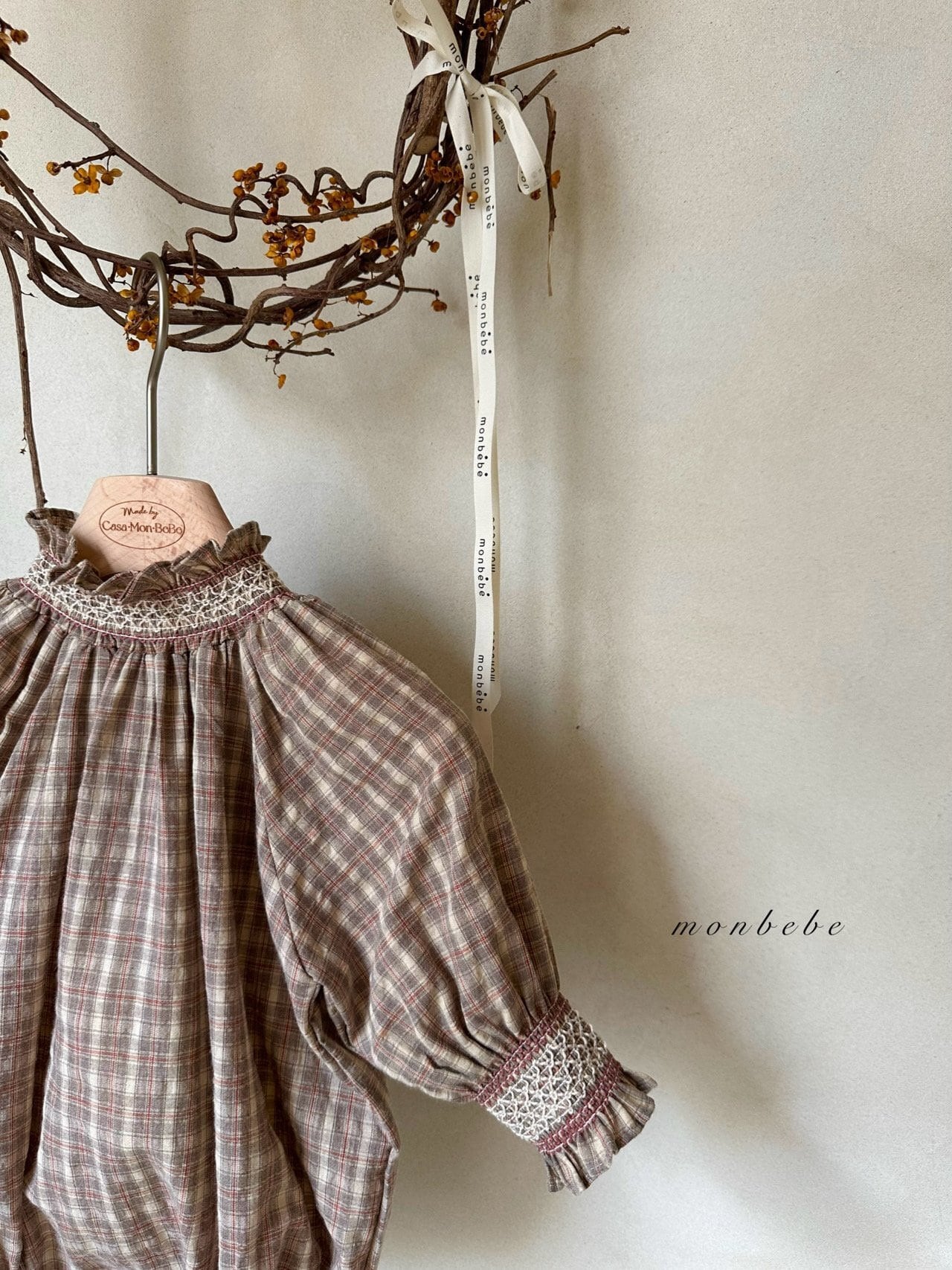 【即納】monbebe / マドレーヌチェックスーツ