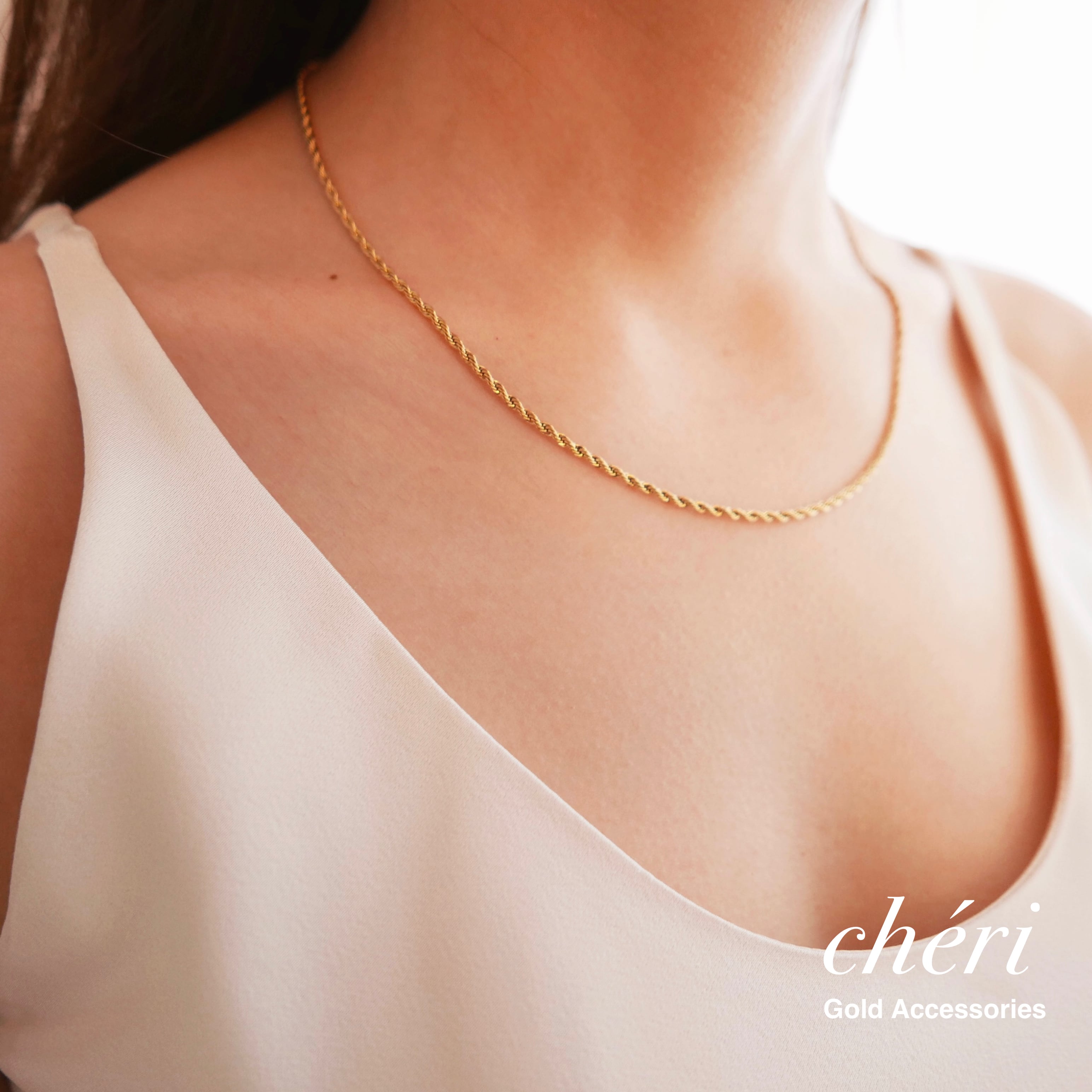 トリニティネックレス トリニティネックレス | cheri | ゴールドアクセサリー（ピアスと
