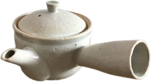 Shigaraki Ware Umbrella Stand – Modern Brush Finish　ヤマ庄陶器 急須 白 約径13×16×高さ9.5cm 信楽焼 Cha-1-1