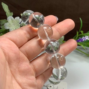 超透明！無垢玉☆大玉水晶ブレスレット