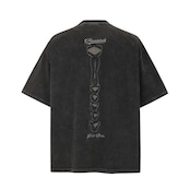 VINTAGE ストリート ロゴ刺繍骨 Tシャツ T1802
