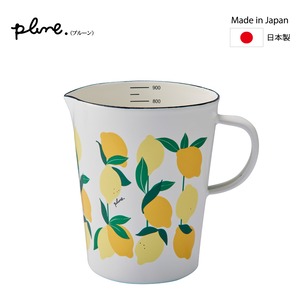 プルーン（Plune.）　ホーローメジャーカップ ・L「レモン」　PMC-703