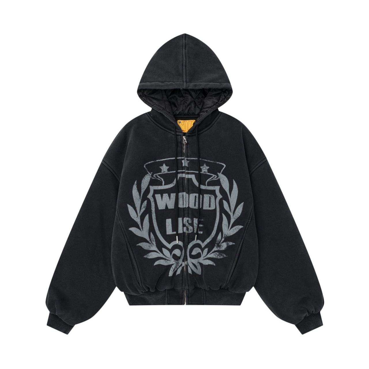 【暖かさUP】WOODLISEジップパーカー中綿ジャケット T1948