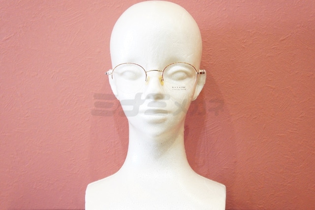 BJ CLASSIC メガネ PREM-114HS NT C-1-21F ハーフリム ボストン 半リム 七宝リム チタン クラシカル BJクラシック 鯖江 日本製 正規品-5枚目