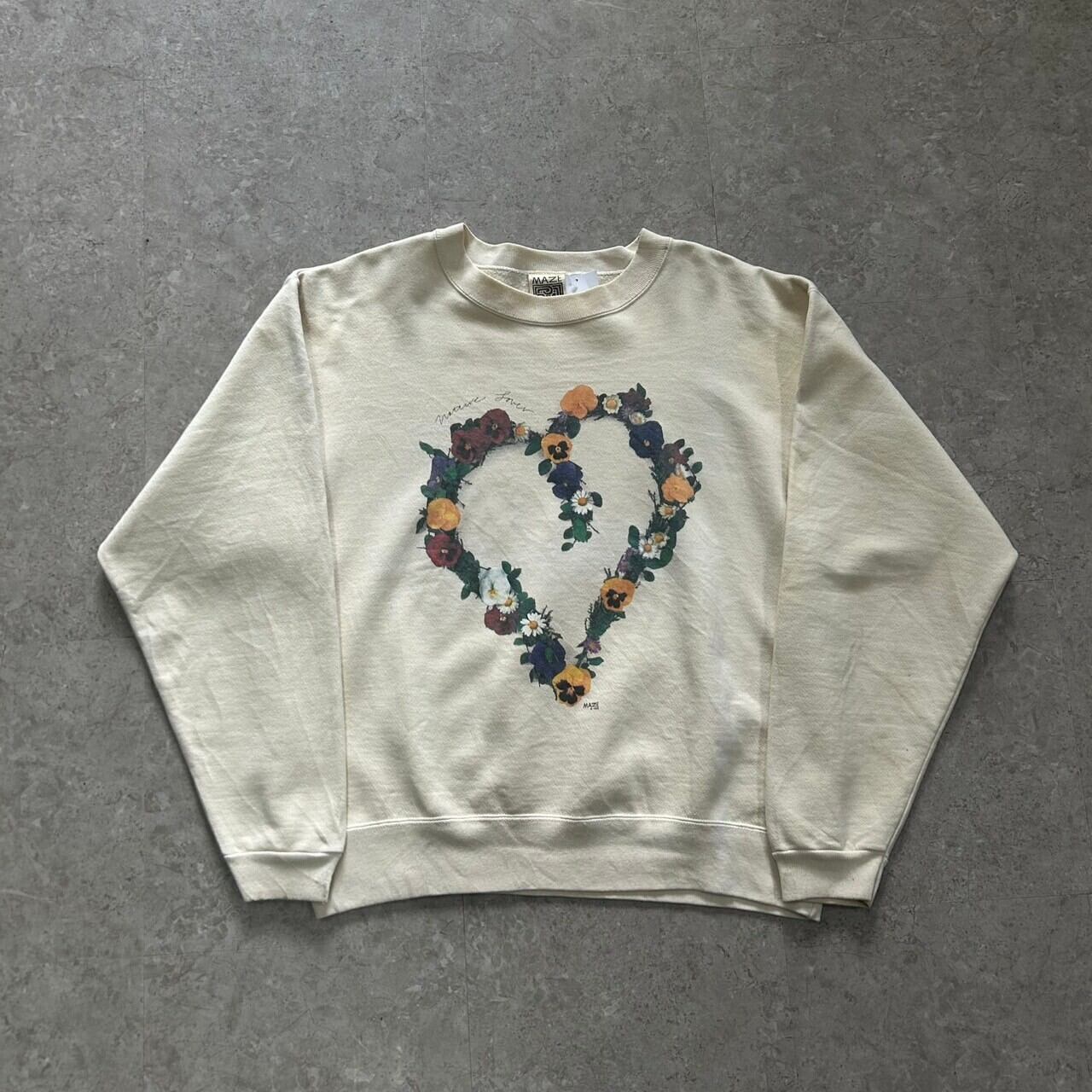 90s MAZE flower print sweat【仙台店】