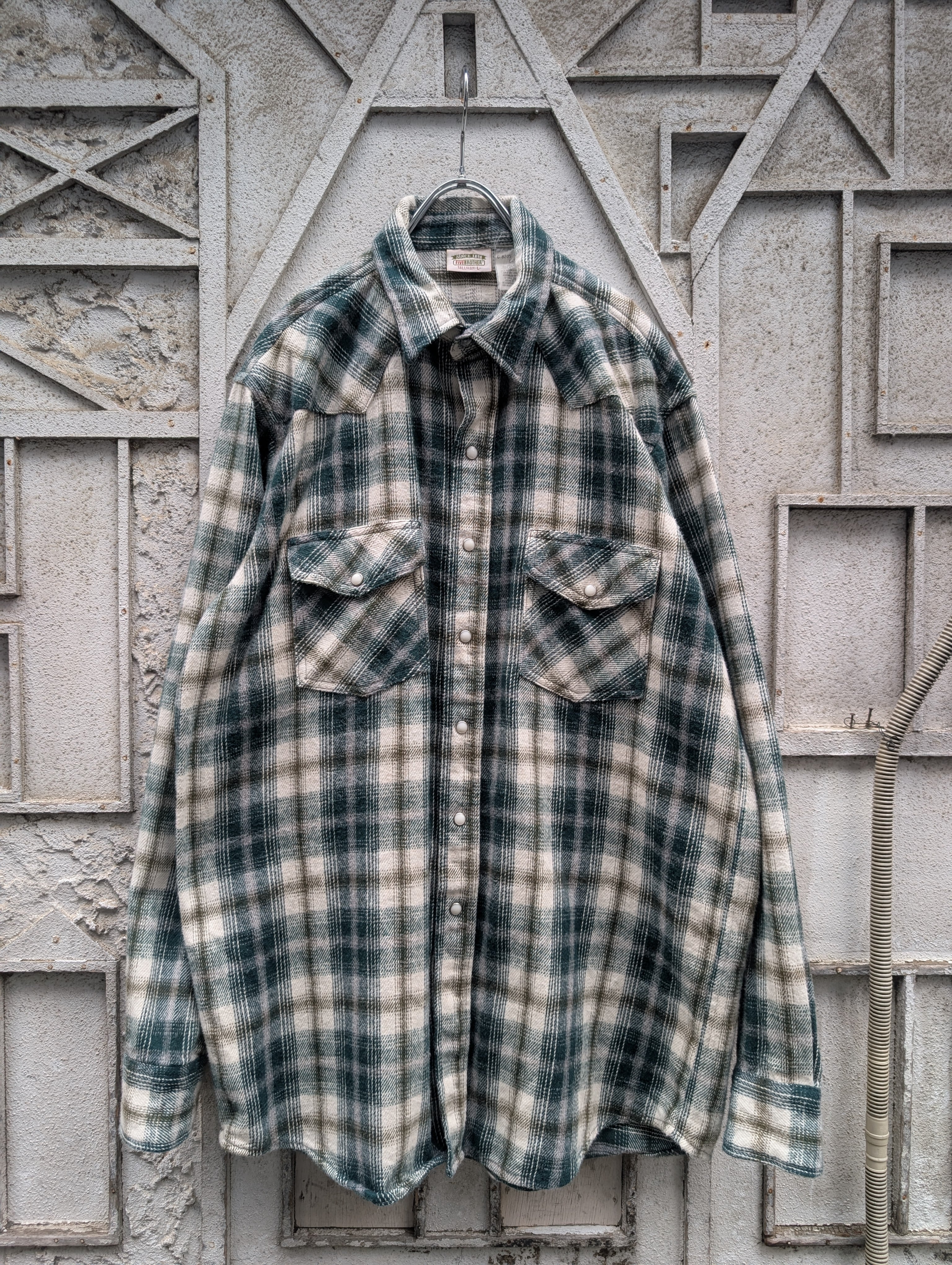 "FIVE BROTHER" flannel check shirt