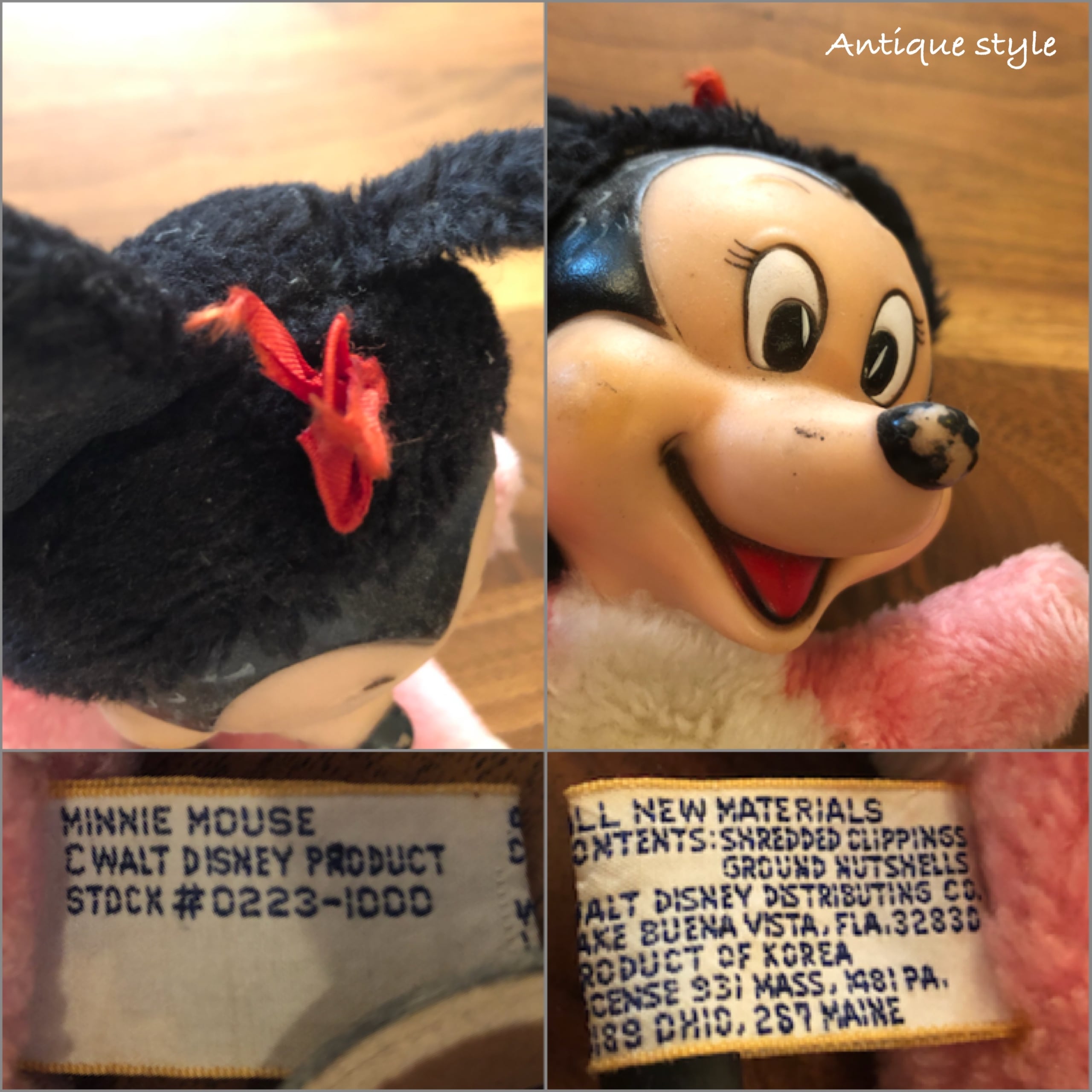 ヴィンテージ ミニーマウス Minnie Mouse 特大ぬいぐるみ