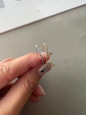spiral twist ring