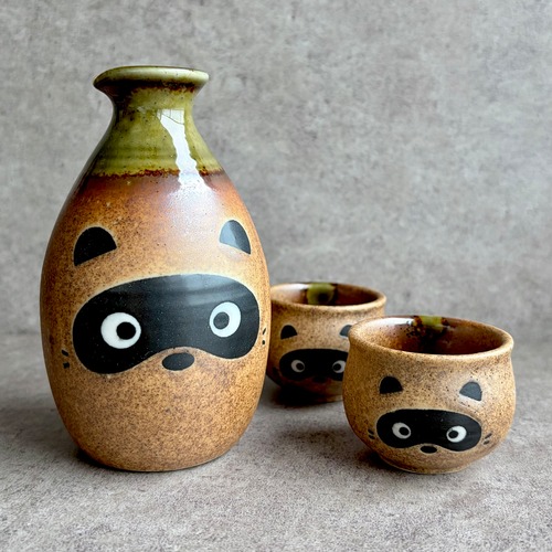 たぬき酒器セット