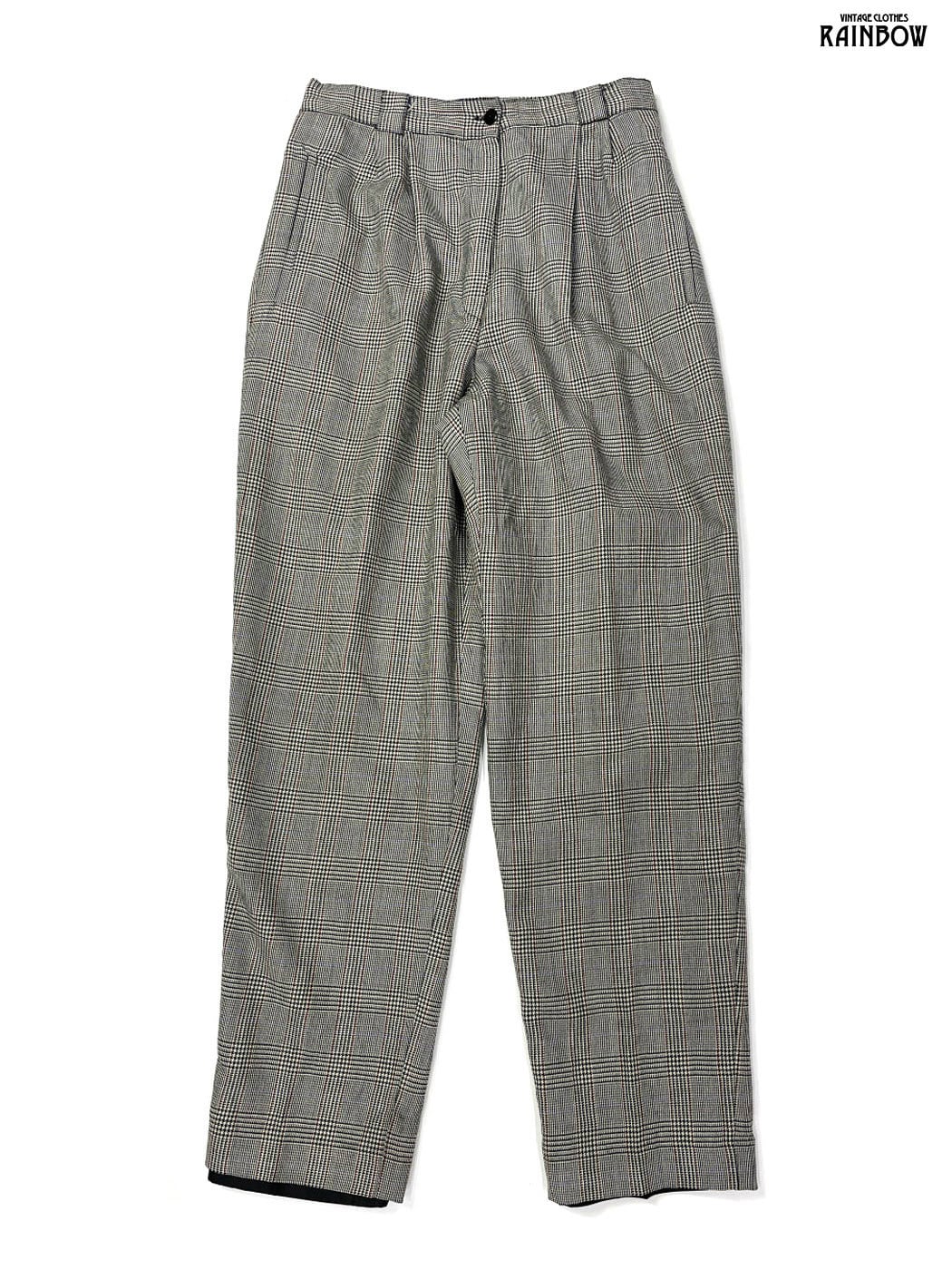 古着 ビンテージ 90s グルグル 模様 総柄 フレアパンツ レーヨン ユルダボ レディース 古着 90s BC&CO カラフル アート 花 フラワー 総柄