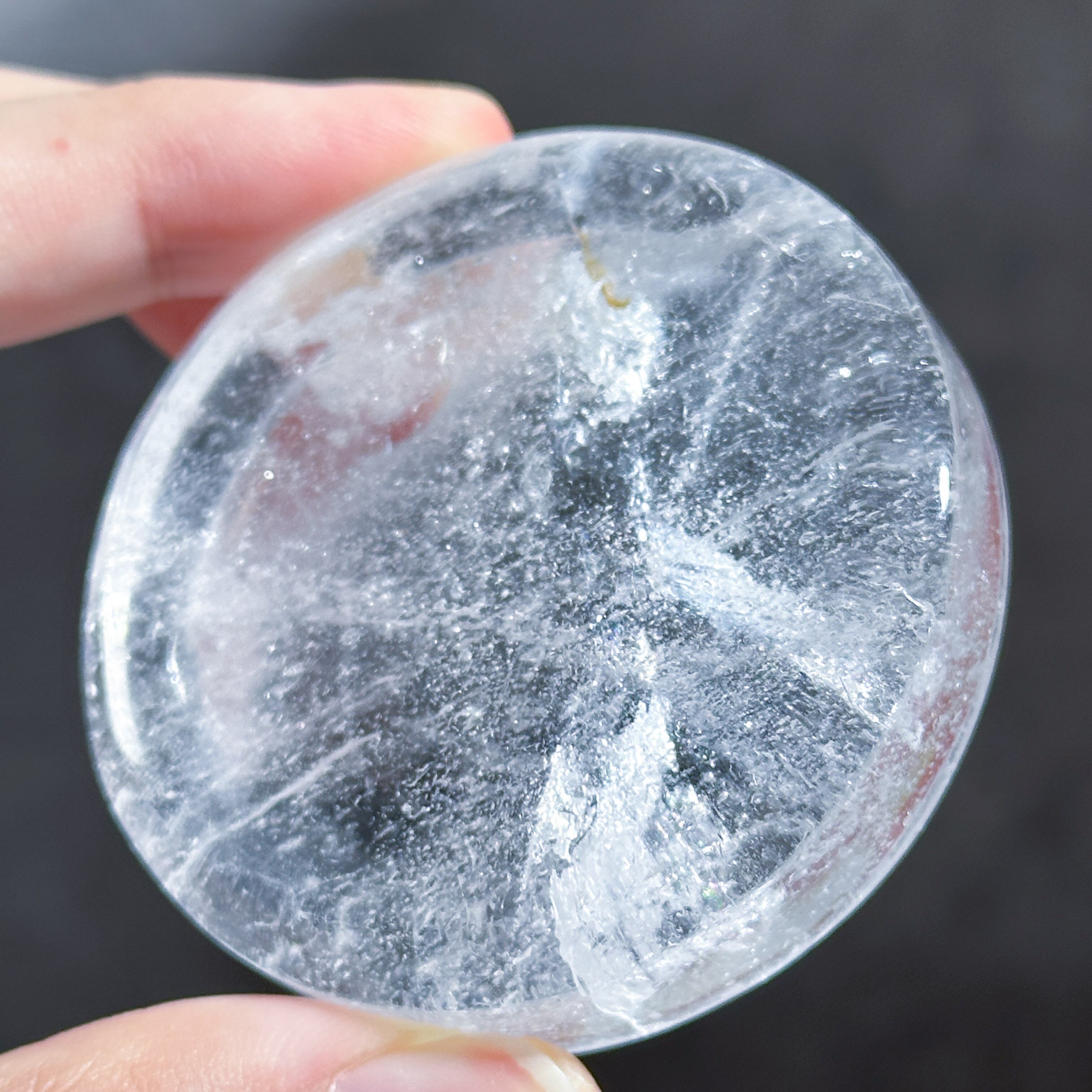 クリアクォーツ 丸型のうつわ 12◇ Clear Quartz ◇天然石・鉱物