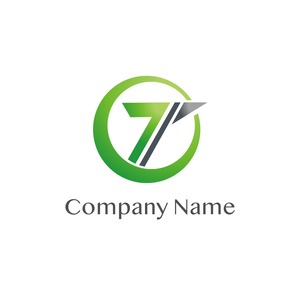 No94 クリーンなTのロゴ【T、アルファベット、円形、緑、グラデーション、先進、建築、建設、製造、IT、WEB、ネット、テクノロジー】