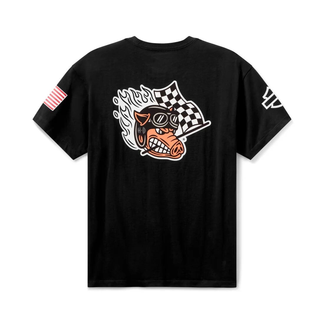 ハーレー 半袖 Tシャツ ファクトリー レーシング ジョニー（ブラック