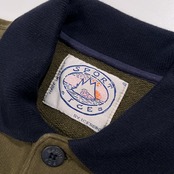 イタリア製 ICEBERG アイスバーグ 半袖 スウェット ポロシャツ サイズ S /カーキ系/ビンテージ