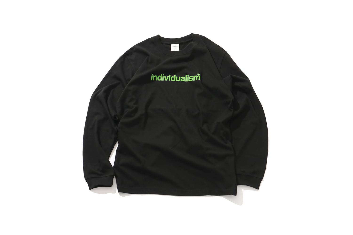 6.6oz コンフォート天竺 : リラックスクルーネックロンTEE "individualism"