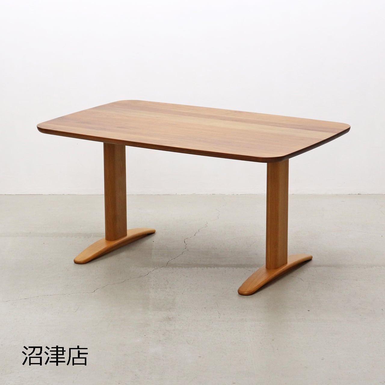 美品 飛騨産業 キツツキ 無垢 オーク ダイニングテーブル モダン 6人 