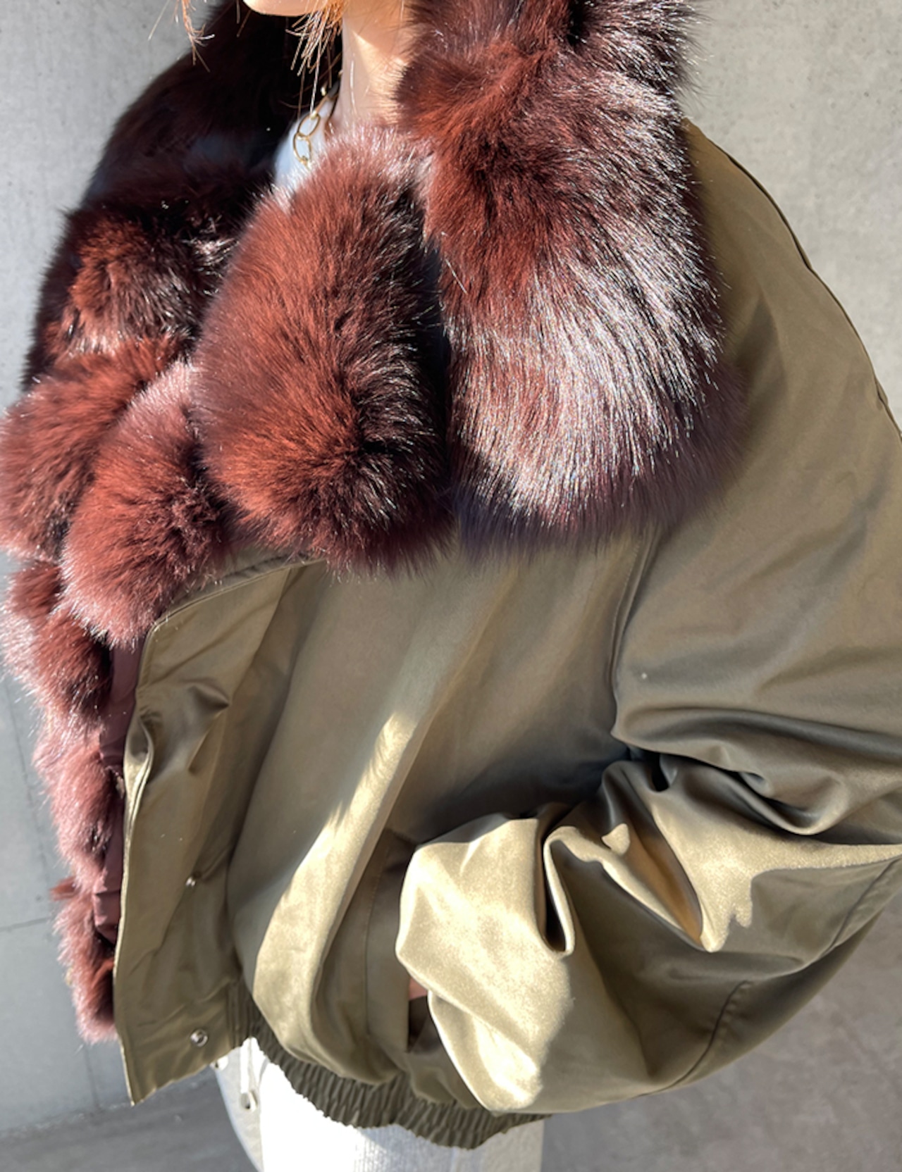【新作5%OFF・3日間】Goose-Down & Fox-Fur 100% Jacket_2colors