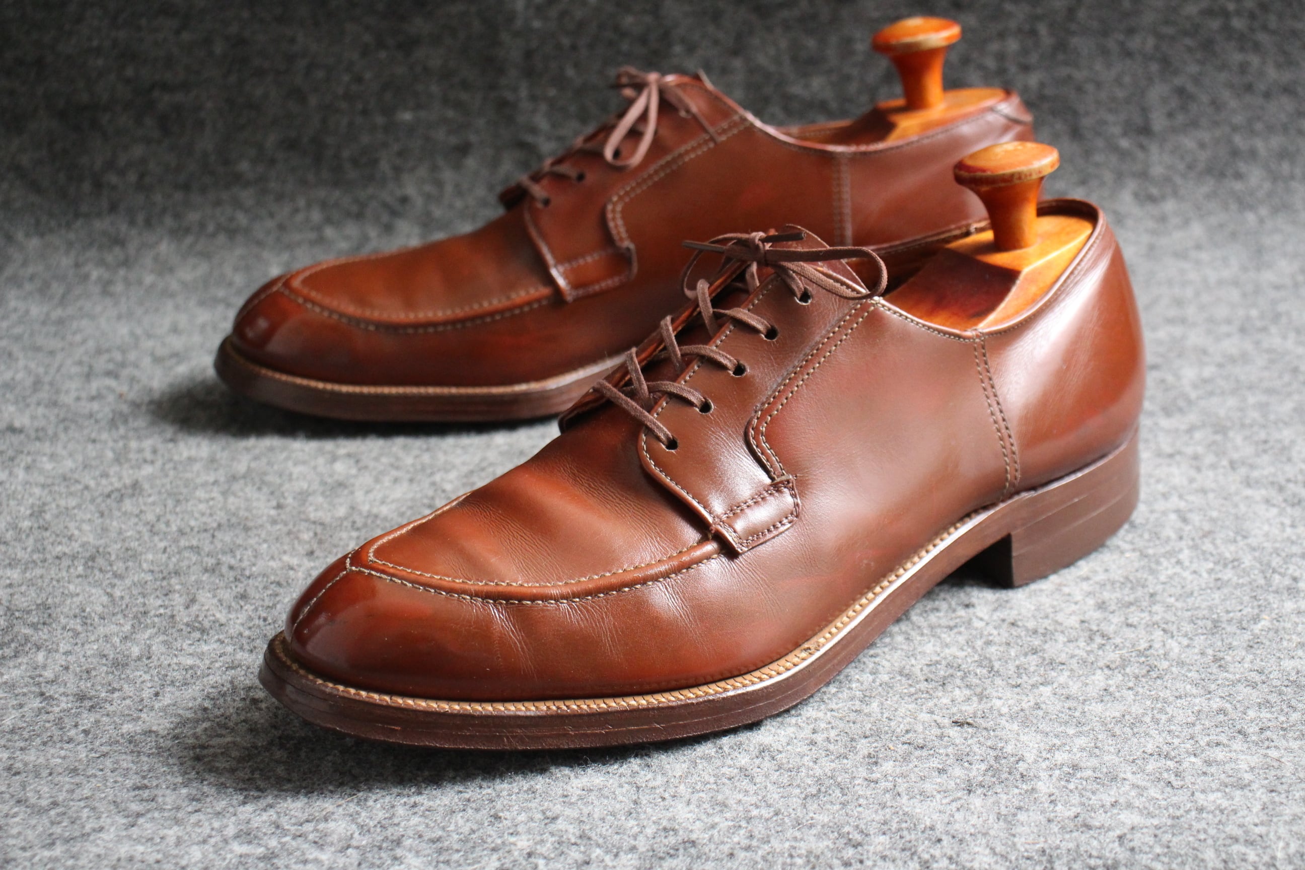 60s 70s Vintage レザーシューズ US8.5/26.5cm 【公式通販】