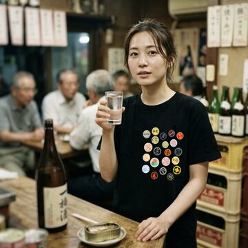極上 大仏 あられ酒 瓶 和ガラス アンティーク 戦前 昭和レトロ ラベル付き 昭和レトロ ラベル 橋本本家吟醸 白酒 朝日櫻 5枚【ヴィンテージ紙もの