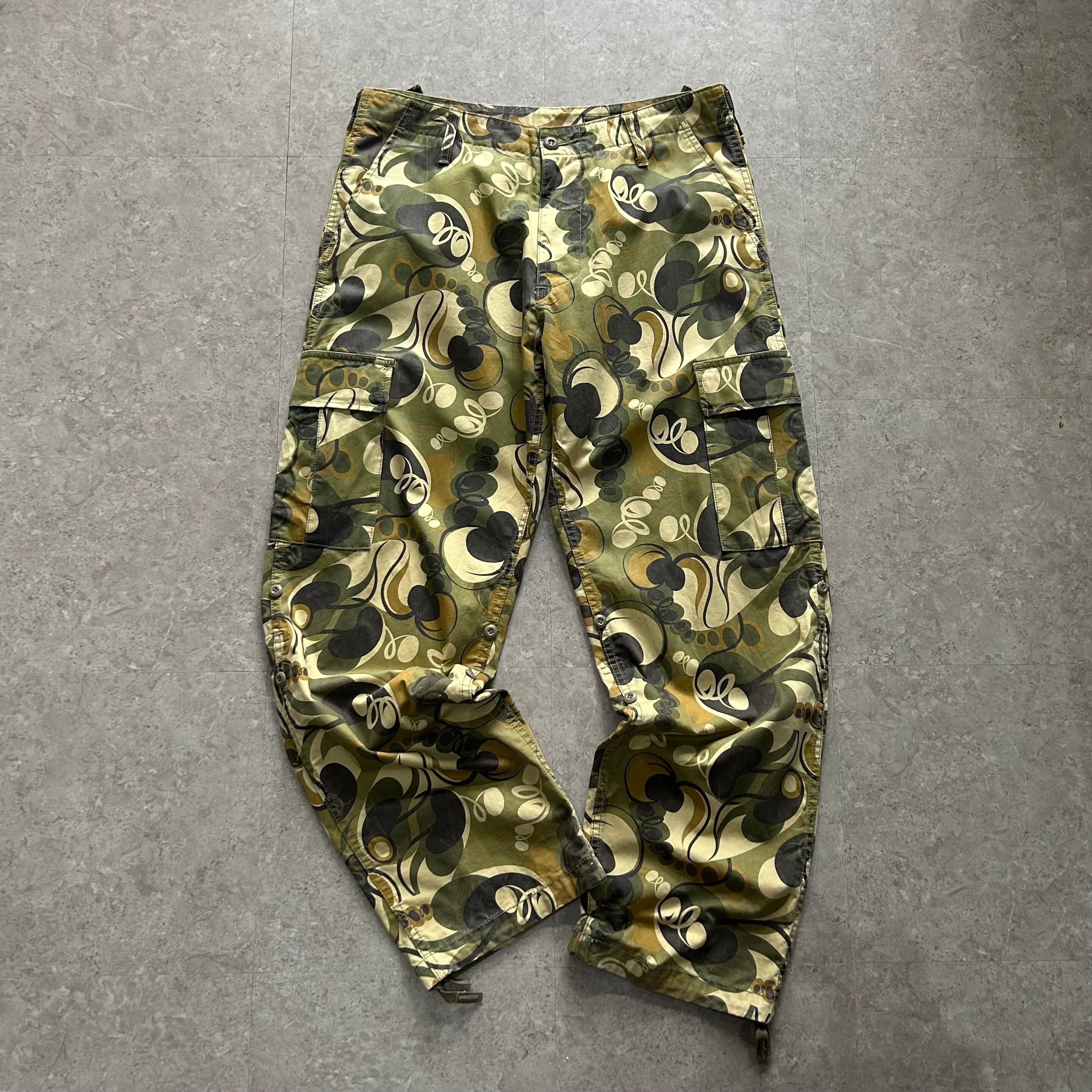 00s STUSSY "TACHIKAWA chapt 5th anniversary" camouflage cargo gimmick pants【仙台店】