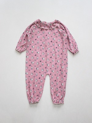 Misha & Puff  Baby Pierrot Onesie  Antique Rose Cat & Mouse  25WI Drop1