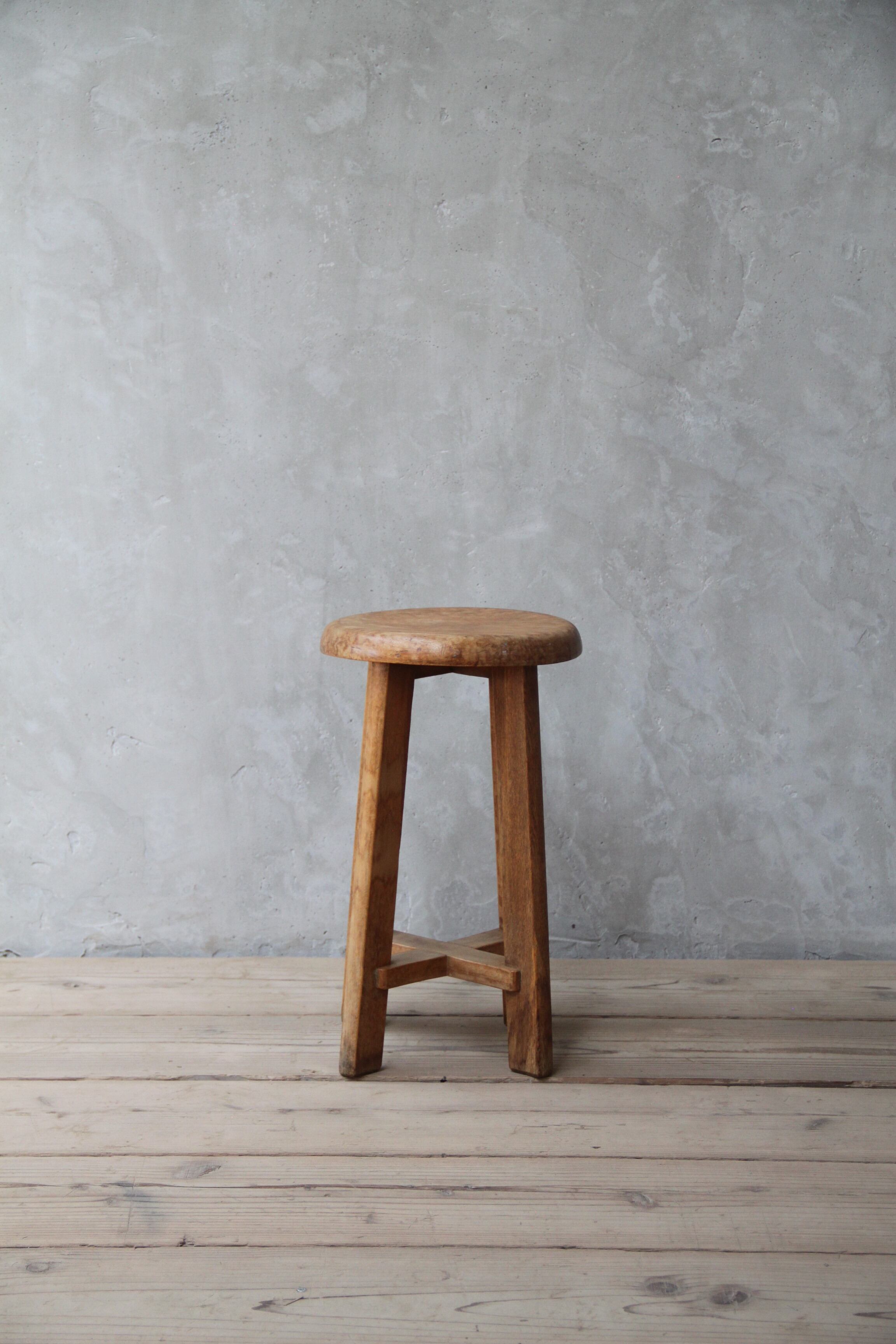 【送料無料】スツール 古家具/古道具/アンティーク/椅子/スツール/丸イス/木製