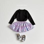 韓国子供服 / VIVID-I / 26Autumn / ポップ グロッシー スカート/ キッズ服 / ジュニア服 / 秋服 *XS~JM*