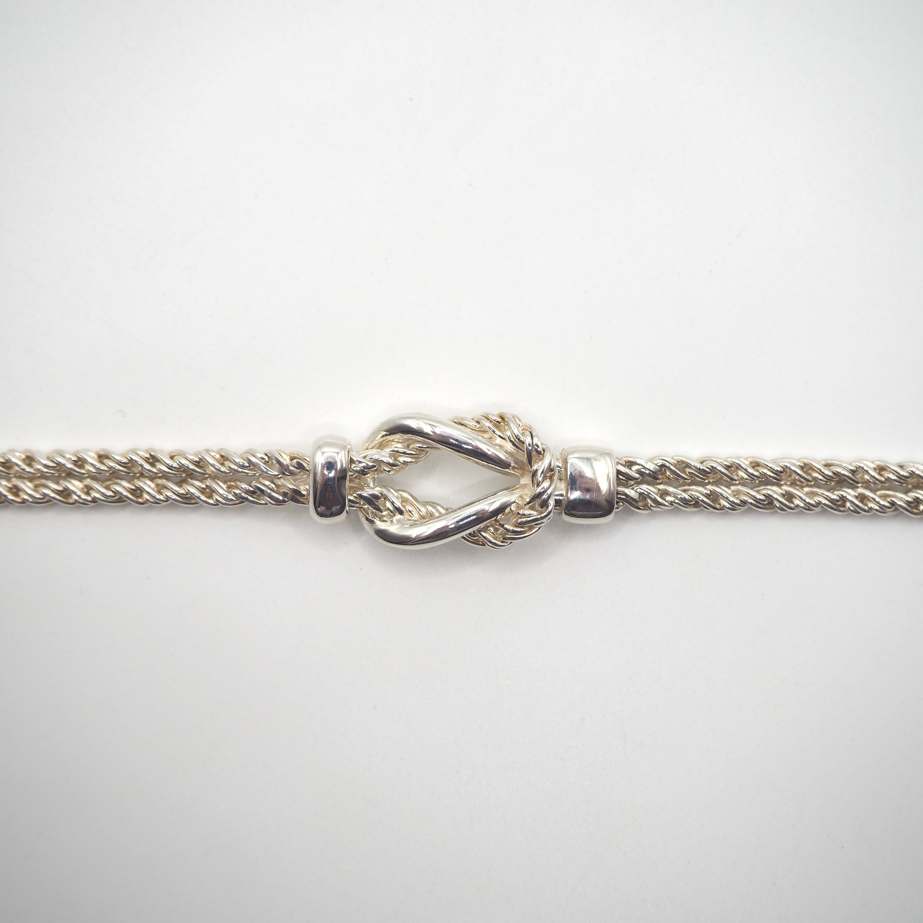 Tiffany&Co. ダブルロープ ブレスレット シルバー925 ティファニー
