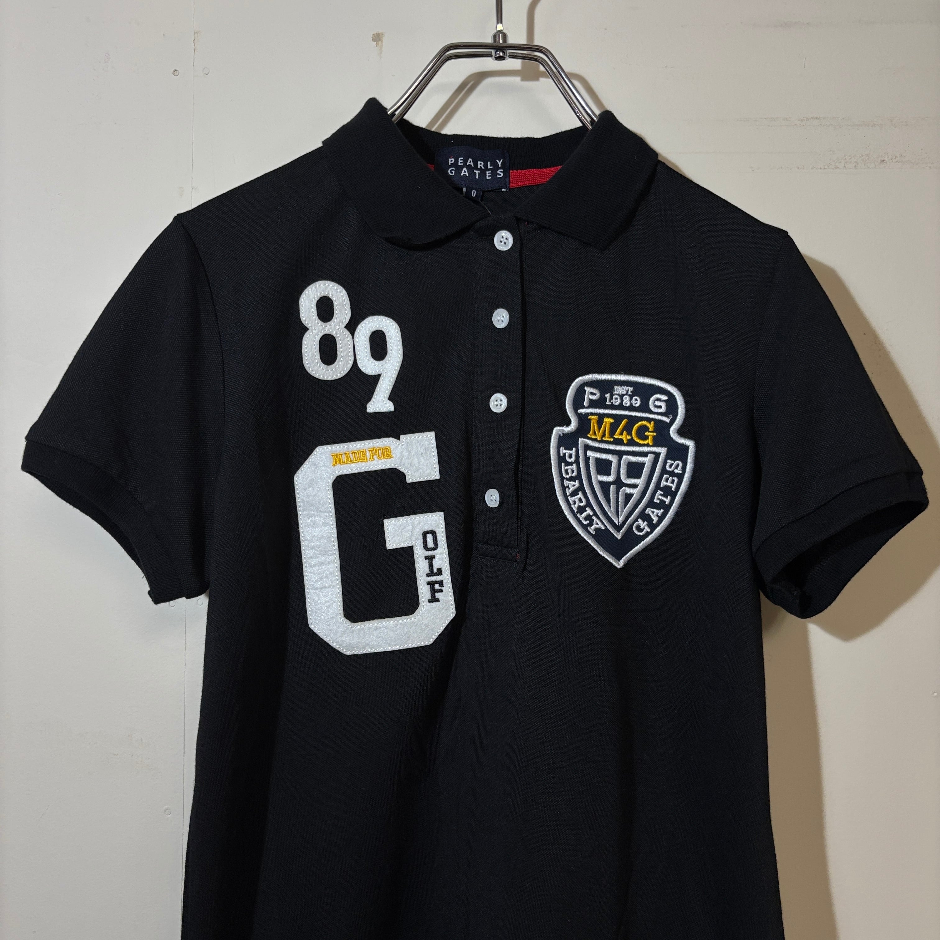 ブラックウォッチ✨パーリーゲイツ 半袖ポロシャツ 89 PGエンブレム 5 PEARLY GATES】 パーリーゲイツ レディース ゴルフ 半袖ポロシャツ