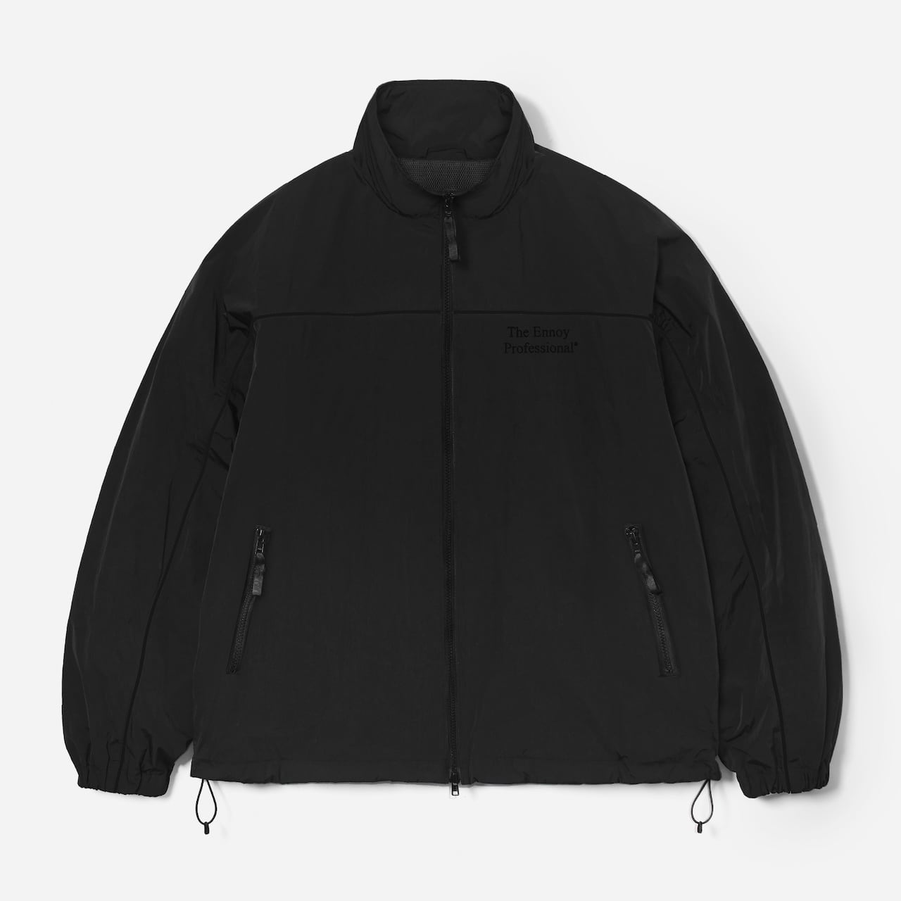 SET UP】ENNOYとスタイリスト私物 PIPING NYLON TRACK SUIT (BLACK x