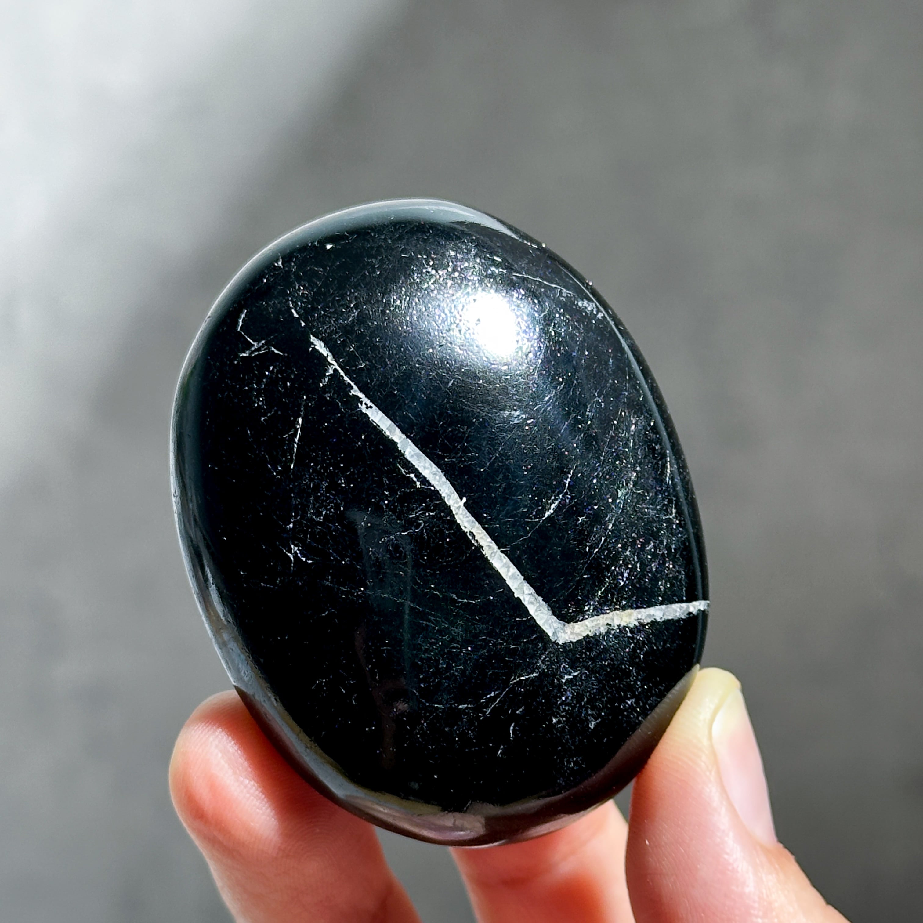 ブラックトルマリン パームストーン47◇ Black Tourmaline ◇天然石