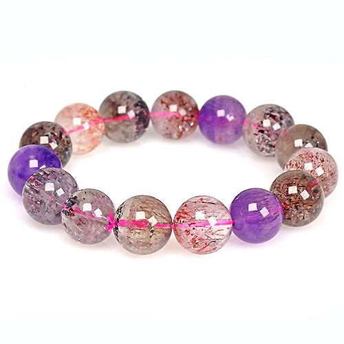 パープルラビットヘアクォーツ 13mm 内径約16cm | PAY ID