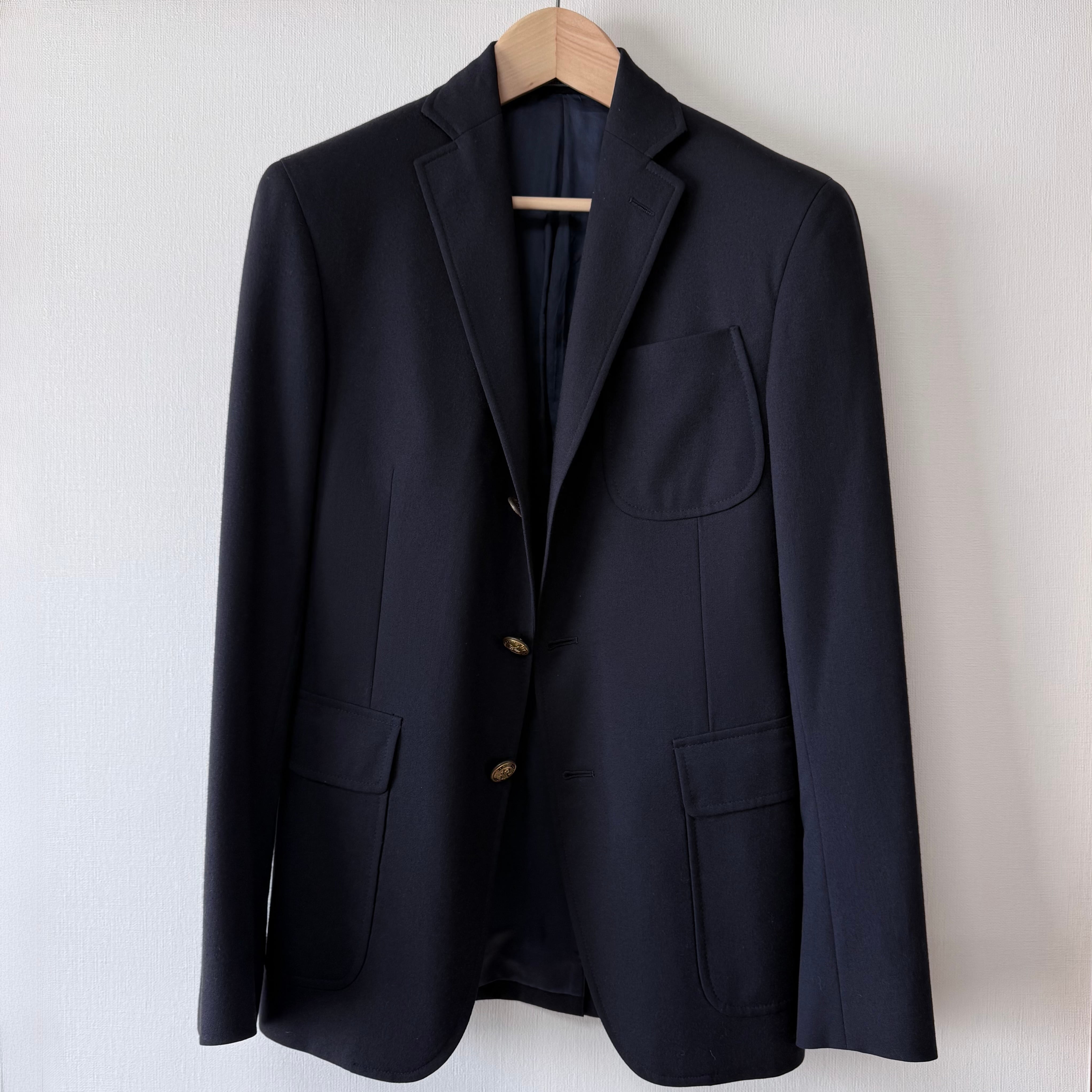 Rugby Ralph Lauren 金釦ブレザー 段返り3B サキソニーウール ネイビー