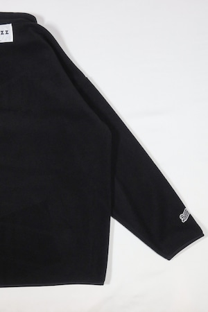 LOGO PATCH MICRO FLEECE JACKET [BLACK]